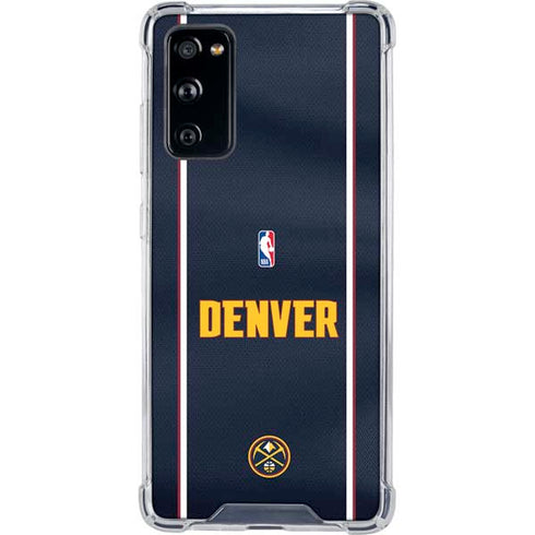 NBA Denver Nuggets Jersey Galaxy S20 FE Clear Case